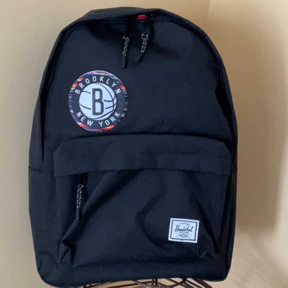 Brooklyn NETS - Herschel Supply Company Black Backpack with Logo Patch